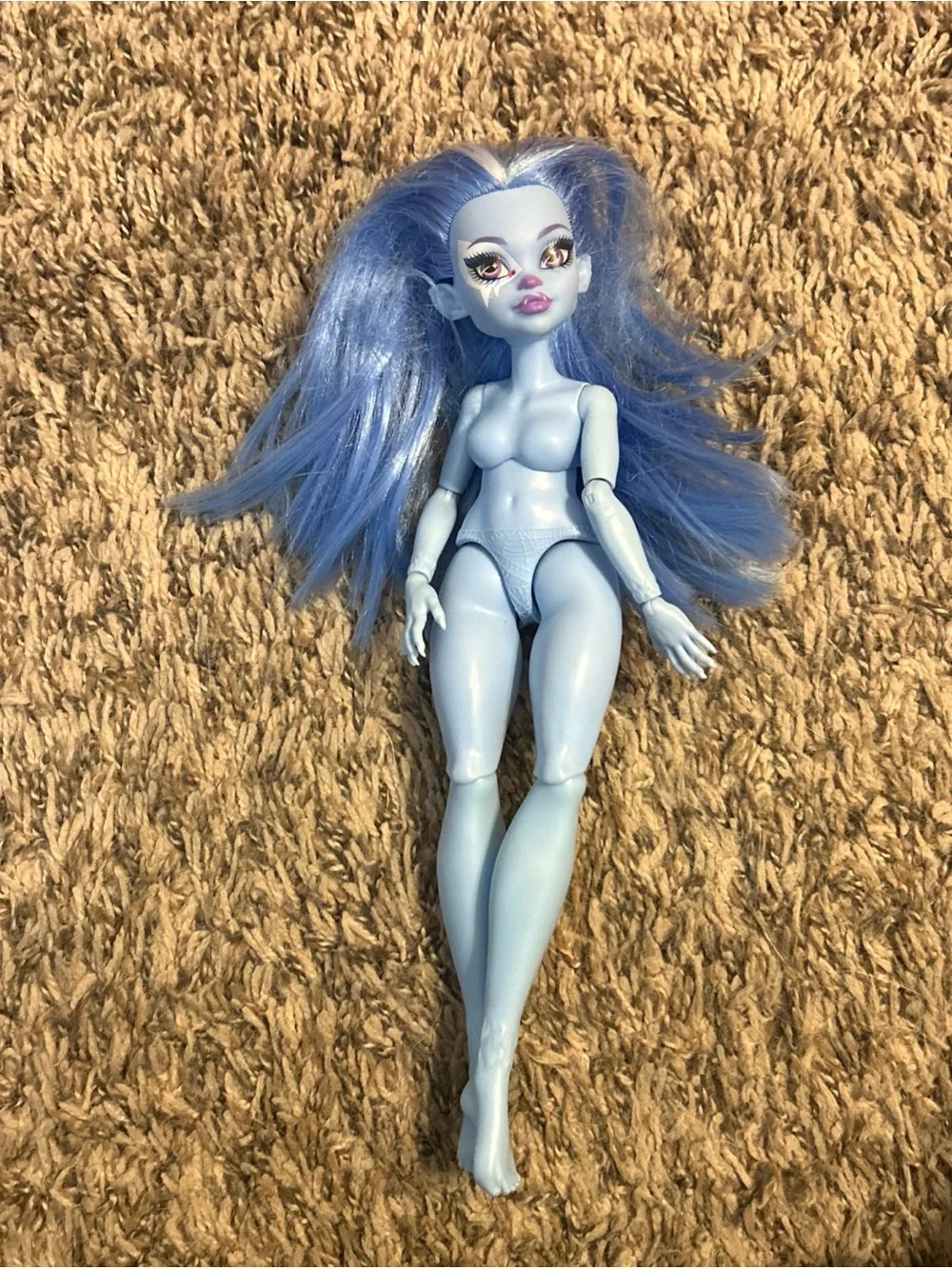 Monster High Abbey Bominable Nude Doll G3 Core Yeti. No clothes or accessories.